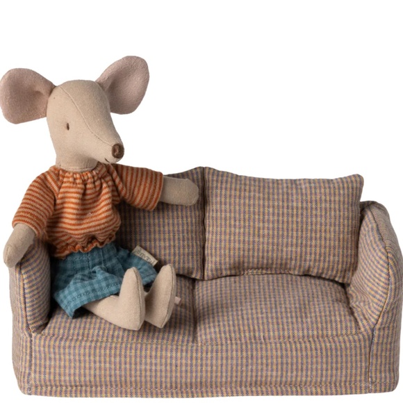 Maileg plaid couch - Picture 2 of 2